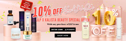 JLP x Kalista Beauty Special Offer - 10% Off Your Whole Order With any purchase of JLP items
